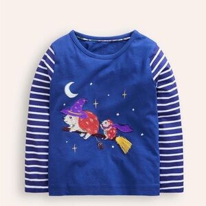 Mini Boden Blue Long Sleeve Tee